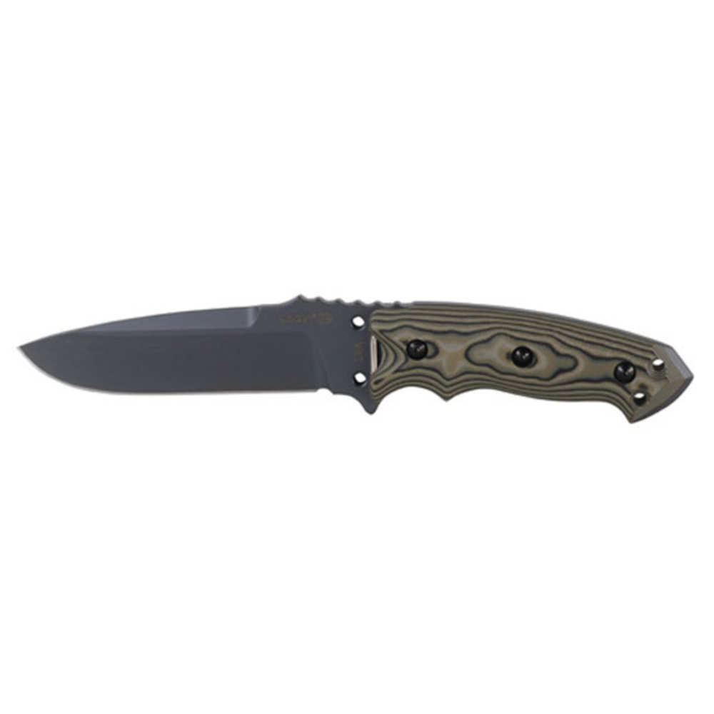 Knives Hogue Grips 4.50" EX-F01 5.5IN DROP PT FIXED BLD G-M GRN • Model: 4.50"